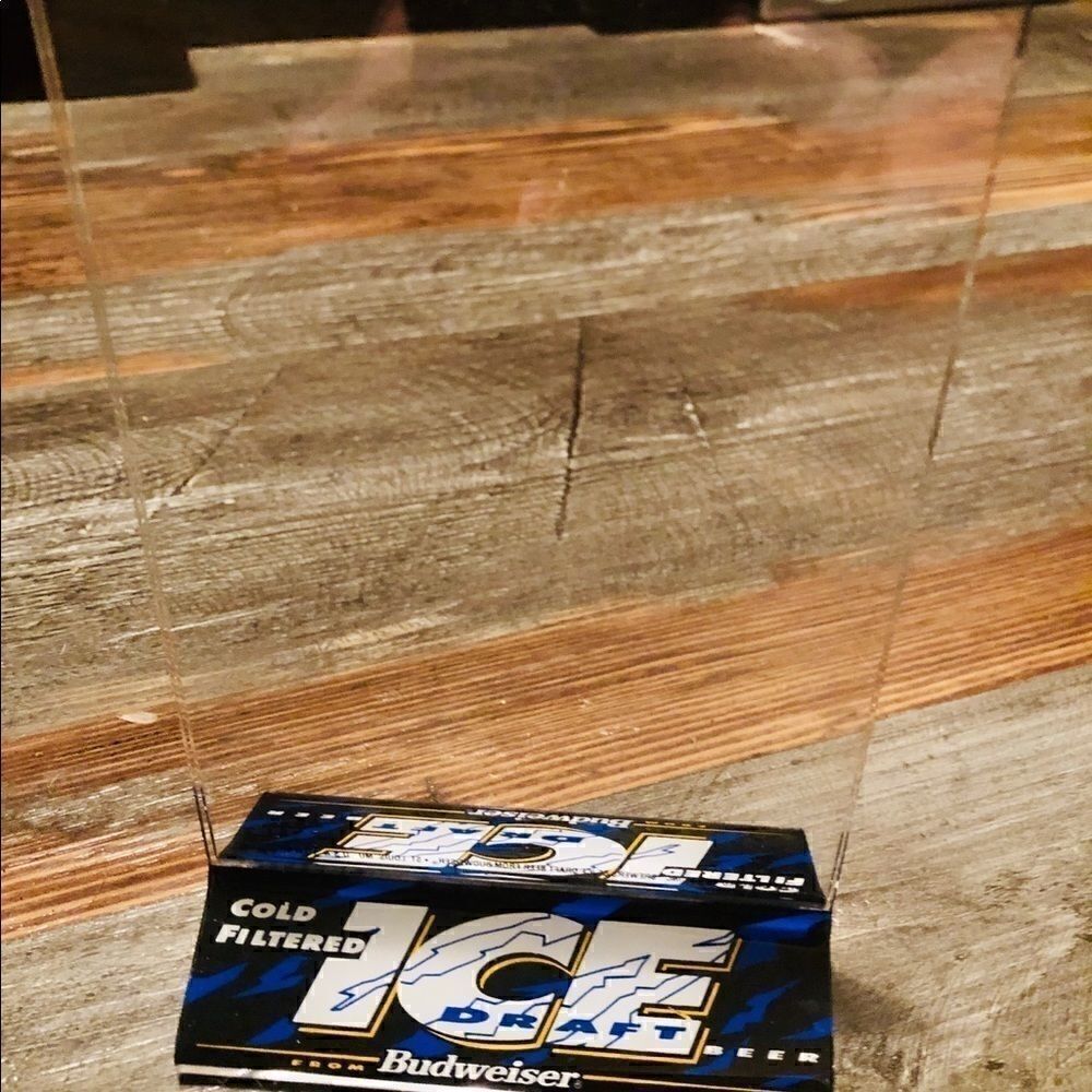 4 x 6 plastic photo insert Bud Ice, Budweiser.